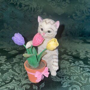 Lenox American By Design "Fragrant Feline" Cat Figurine